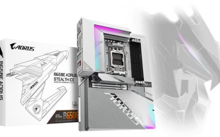 Gigabyte Unveils Elegant All-White B650E AORUS STEALTH ICE Motherboard With Backside Connector Design