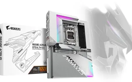 Gigabyte Unveils Elegant All-White B650E AORUS STEALTH ICE Motherboard With Backside Connector Design