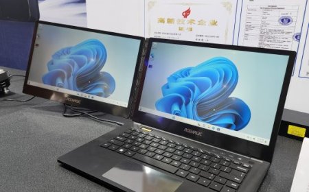 ACEMAGIC’s Z1A Laptop Has Dual Screens That Can Be Folded In Unique Positions
