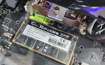 G.Skill Demos CAMM2 DDR5-7800 Ripjaws Memory With 48 GB Capacity & CL36 Timings
