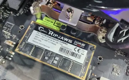 G.Skill Demos CAMM2 DDR5-7800 Ripjaws Memory With 48 GB Capacity & CL36 Timings
