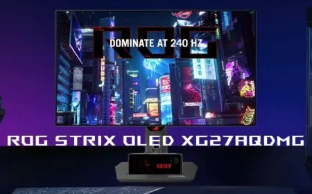 ASUS Unveils ROG STRIX OLED XG27AQDMG, The World’s First Glossy WOLED Gaming Monitor: 26.5″ QHD & 240Hz