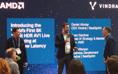 AMD & Vindral Demo 8K 10-bit HDR Live Streaming With Ultra-Low Latency