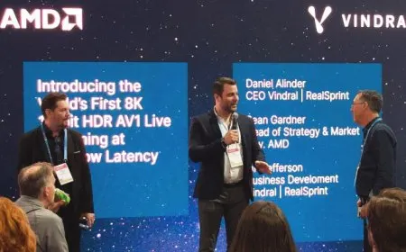 AMD & Vindral Demo 8K 10-bit HDR Live Streaming With Ultra-Low Latency