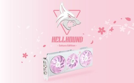 PowerColor Unveils Beautiful Hellhound Radeon RX 7800 XT Sakura GPU: White & Pink Design With White PCB
