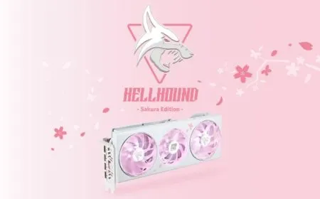 PowerColor Unveils Beautiful Hellhound Radeon RX 7800 XT Sakura GPU: White & Pink Design With White PCB