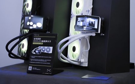 Chinese Manufacturer TRYX Unveils Liquid AIO Cooler With World’s First Curved AMOLED Display