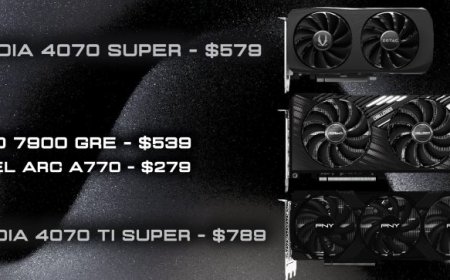 Spring GPUs Deals “Below MSRP”: 4070 SUPER For $579, 4070 Ti SUPER For $789, 7900 GRE For $539, Arc A770 16 GB For $279