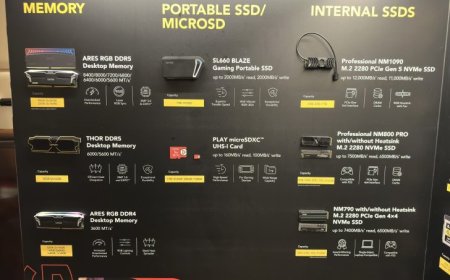 Lexar Displays Really Fast ARES RGB DDR5 Memory With Up To 8400 MT/s Speeds, NM1090 Gen5 SSDs Up To 12 GB/s