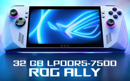 ASUS ROG Ally Handheld Custom Modded With Faster LPDDR5X Memory & 32 GB Capacity