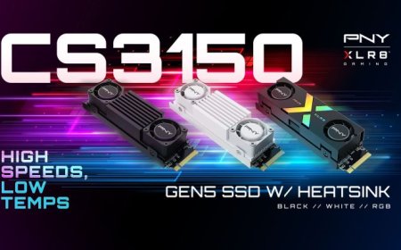 PNY Intros CS3150 Gen5 SSDs With Dual-Fan Cooling, Up To 12 GB/s In White & RGB Designs