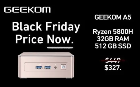 Exclusive Black Friday Deal: $122 OFF Geekom A5 With Ryzen 5800H (Was $449), Valid Till November 15