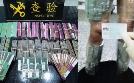 China Customs Intercepts Man Smuggling 420 Memory Modules Wrapped Around His Legs