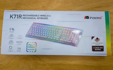 irocks K71R Wireless Mechanical Keyboard Review – A Lightshow for Your Table