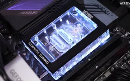 This Unique CPU Waterblock Goes For A Stealthy Approach By Hiding Tubing Behind Motherboards