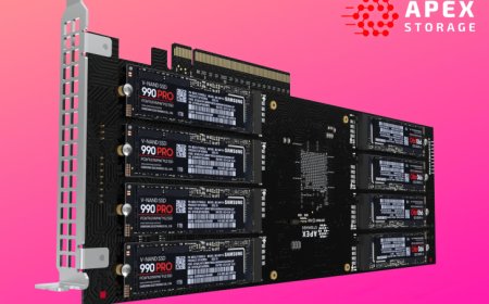 Apex Storage X16 AIC Lets You Add 16 NVMe Gen 4 SSDs In A Single-Slot Design