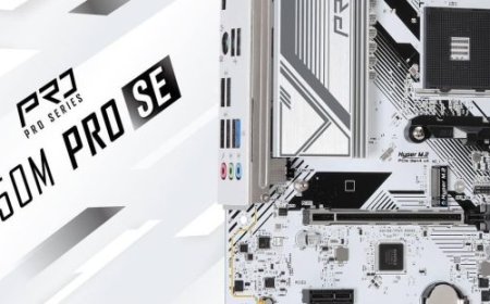 ASRock B550M PRO SE Motherboard With White PCB Pictured, Perfect For Low-Budget Aesthetic Builds
