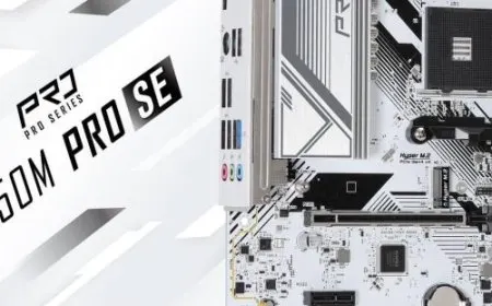 ASRock B550M PRO SE Motherboard With White PCB Pictured, Perfect For Low-Budget Aesthetic Builds
