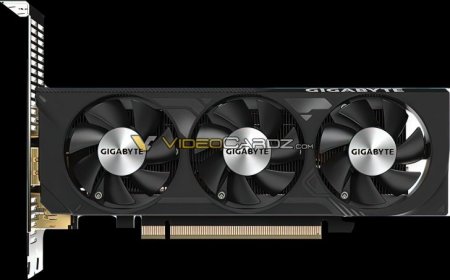 Gigabyte GeForce RTX 4060 Low-Profile GPU Pictured: Triple-Fan & Quad Display Outputs