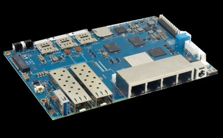 Banana Pi Unveils “BPI-R4”, Its Latest Router Motherboard With 4 GbE Ports, WiFi 7 & 5G