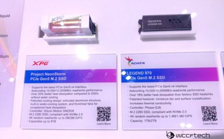ADATA & XPG Unveil NeonStorm 14 GB/s Gen5 SSDs, Legend 10 GB/s Gen5 SSDs, Caster RGB DDR5-9000 Memory
