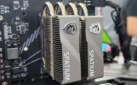 MSI Demos Spatium M570 PRO Gen5 SSDs In Single & RAID Mode: Huge Heatsinks, Up To 23 GB/s Speeds, Under 50C With Frozr…