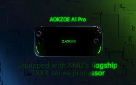 AOKZOE A1 Pro Handheld Gaming Console Features AMD Ryzen 7 7840U “Phoenix” APU