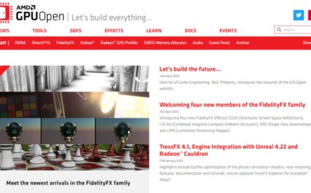 AMD GPUOpen Sees A Relaunch With Expanded FidelityFX Suite And New Tools