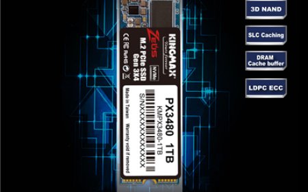 KINGMAX Announces Its M.2 2280 PCIe 4.0×4 SSD PX4480 – A High Speed, Consumer SSD Featuring ECC And LDPC