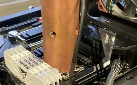 8-Pound Copper Block Used To Cool An Intel Core i9 CPU, But At What Cost?