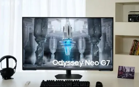 Samsung Odyssey Neo G7 43-inch & 144Hz UHD Display, First Flat Mini-LED Gaming Monitor