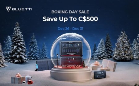 BLUETTI Offering Up To C$500 Flat OFF During Solar Generators Boxing Day Sale 2022 | Power Back For Your Home