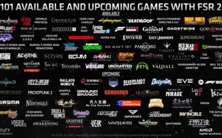 AMD FSR Now With Up To 230 Games Support, 101 Games Shipping With FSR 2 Already