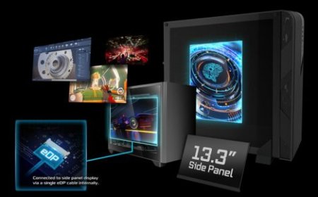 ASRock Side-Panel Kit Puts A 13.3″ IPS Display On Your PC Case Side-Panel For $150 US