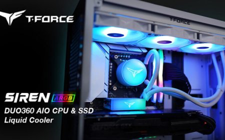 TeamGroup Launches T-Force SIREN DUO360 ARGB AIO Cooler, The First Dual “CPU+SSD” Water Block Design