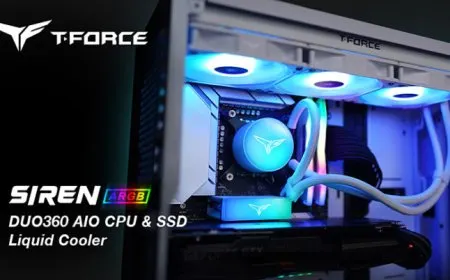 TeamGroup Launches T-Force SIREN DUO360 ARGB AIO Cooler, The First Dual “CPU+SSD” Water Block Design