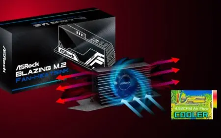 ASRock Unveils Blazing M.2 PCIe Gen 5 SSD Cooler With Active Fan Heatsink, Compatible With Z790, X670E & B650…