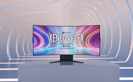 CORSAIR Unveils Revolutionary 45-inch Bendable OLED Gaming Monitor With LG Panel
