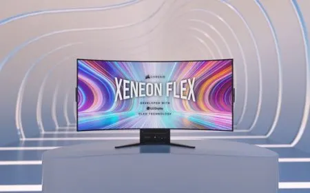 CORSAIR Unveils Revolutionary 45-inch Bendable OLED Gaming Monitor With LG Panel