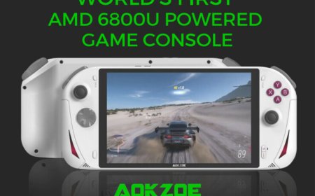 AOKZOE A1 Handheld Console with AMD Ryzen 6800U Launched on Kickstarter, Pre-Orders Starting at $899 US