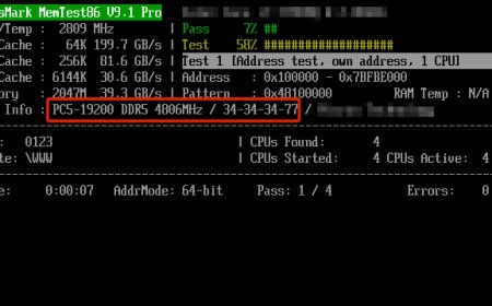 MemTest86 Supports DDR5 Memory, Passmark Software Confirms