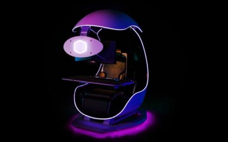 Cooler Master Unveils The ORB X Semi-Enclosed Workstation, A Futuristic Looking & Immersive Gaming Pod