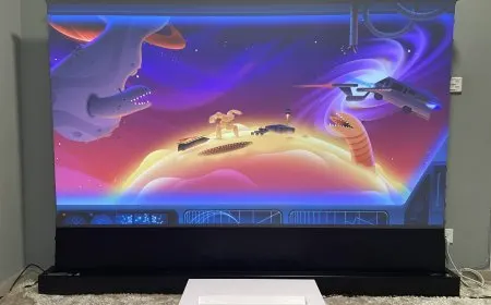 Vividstorm 100-inch Motorized UST ALR Screen Review Ft. LG 4k Laser UST