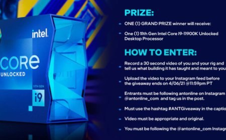 antOnline Is Hosting A Giveaway For The Intel Rocket Lake Core i9-11900K CPU, Open Until Midnight