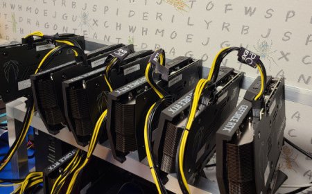 7-Way Array Of NVIDIA GeForce RTX 3060 Used In A Single Mining Rig, ETH Hash Rate Limiter Bypassed Using PCIe Risers And Dummy HDMI Plugs