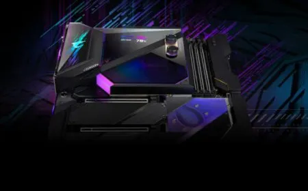 Gigabyte Unveils The Z590 AORUS XTREME WATERFORCE, Features An LED Temperature Read Out On The Monoblock