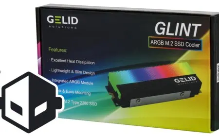 GELID Announces the Glint ARGB M.2 SSD Cooler