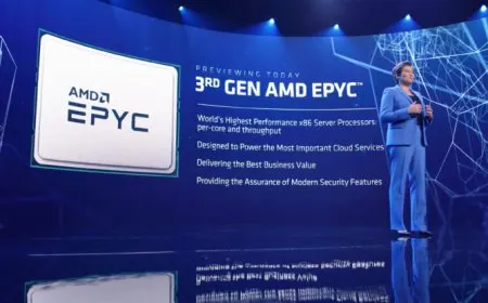 AMD Demos 3rd Gen EPYC Milan 32 Core CPUs, Up To 68% Faster Than Comparable Intel Xeon Gold Platform