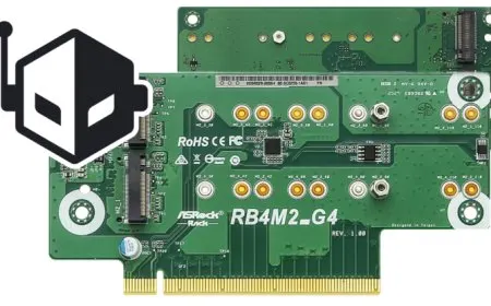 ASRock Rack Announces A PCIe 4.0 Conversion Card Called RB4M2_G4