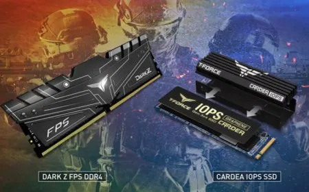 TEAMGROUP Releases The T-FORCE DARK Z FPS Gaming Memory And The CARDEA IOPS PCIe SSD – SSD Uses Aluminum Fin and…